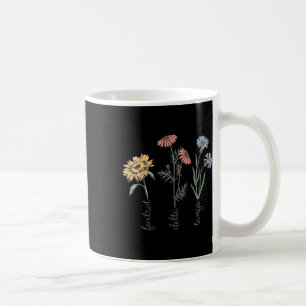 Subtle Floral Anti Trump Flowers Foxglove Daisy Tu Coffee Mug
