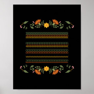 Subtle Floral Anti Trump Hidden Message Sarcastic Poster