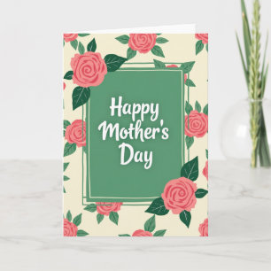Subtle Floral Mothers Day Card