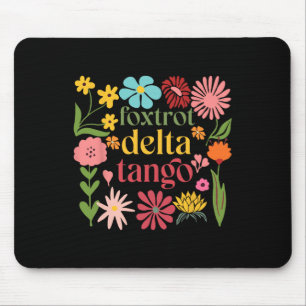 Subtle Floral Trump Resist Shirt Flowers Foxtrot D Mouse Pad