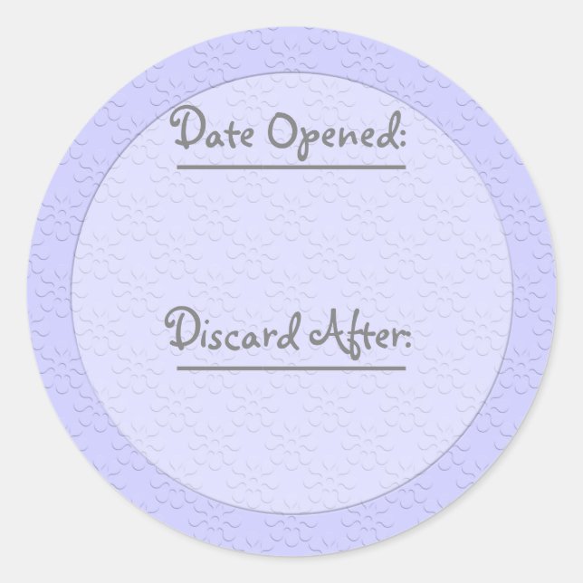 Subtle Floral U Pick Colour/Food & Storage Labels (Front)