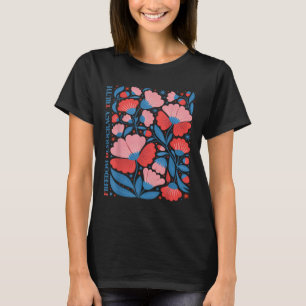 Subtle Freedom Democracy Truth Boho Floral 4th Jul T-Shirt