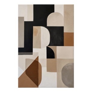 Subtle Geometric Rhythm Poster