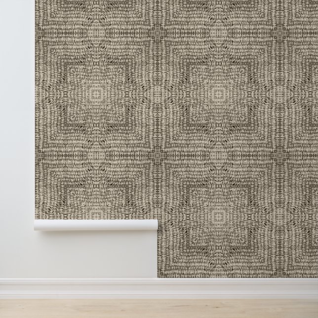Subtle Geometric Symmetry Neutral Beige Tones Wallpaper (Application)