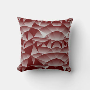 Subtle Geometry Burgundy Cushion