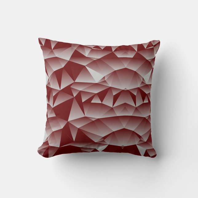 Subtle Geometry Burgundy Cushion (Front)
