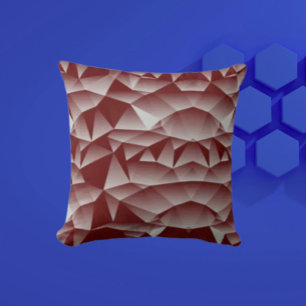 Subtle Geometry Burgundy Cushion