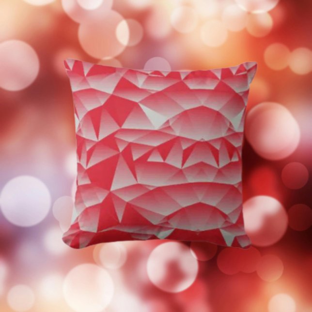 Subtle Geometry Red Cushion (Creator Uploaded)