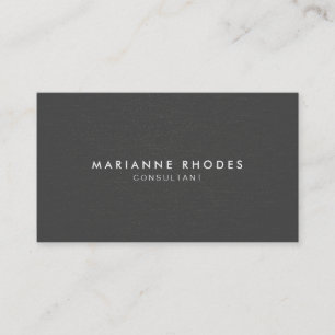 Subtle Grey Denim Minimalistic Business Card