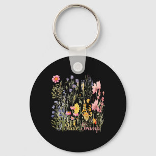 Subtle I Hate Trump Wildflowers Trump Hater Never  Key Ring