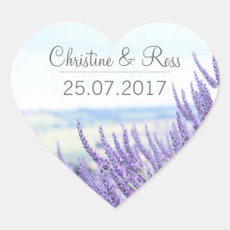 Subtle lavender, floral, wedding sticker