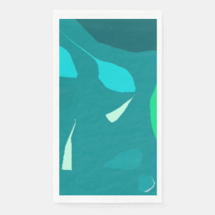 Subtle mint blades design Paper Napkin