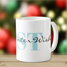 Subtle Monogram and Warm Winter Wishes