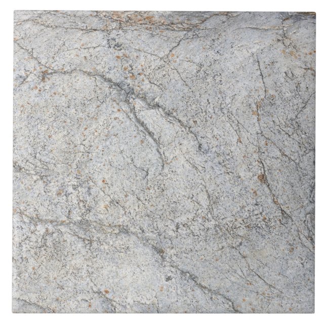 Subtle Natural Stone Texture Patterns Photo Ceramic Tile (Front)