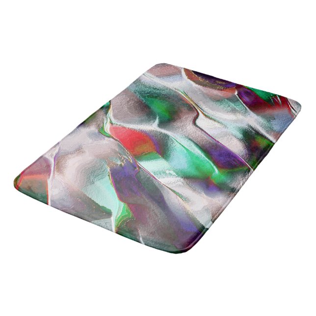 Subtle or colourful extravagance in a virtual rock bath mat (Angled)
