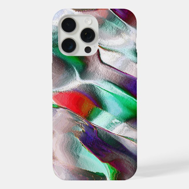 Subtle or colourful extravagance in a virtual rock iPhone case (Back)