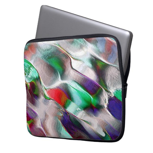 Subtle or colourful extravagance in a virtual rock laptop sleeve (Front Left)