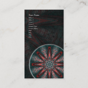 Subtle Passion Mandala • Vertical Business Card