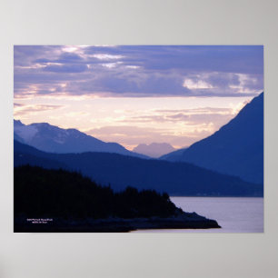Subtle Pink Inside Passage Sunset Poster