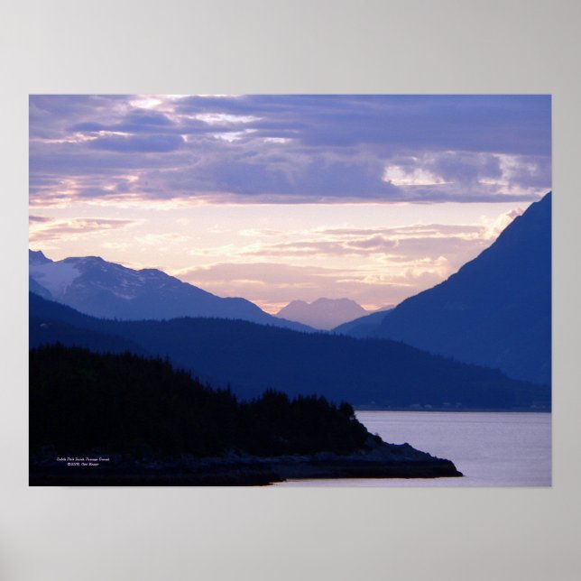 Subtle Pink Inside Passage Sunset Poster (Front)