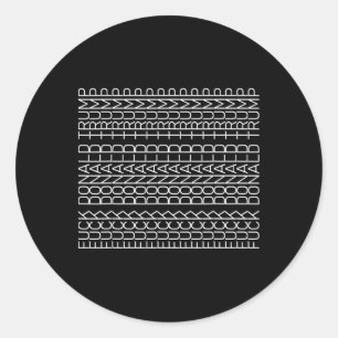 Subtle Political Anti - Hidden Message Sarcastic F Classic Round Sticker