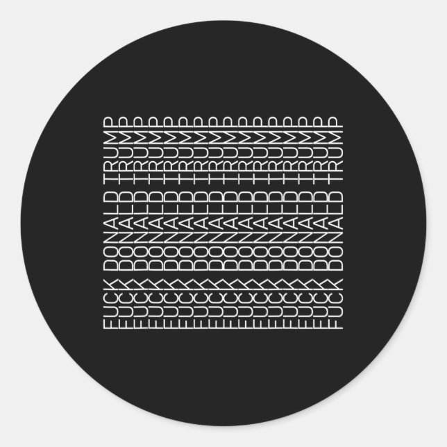 Subtle Political Anti - Hidden Message Sarcastic F Classic Round Sticker (Front)