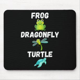 Subtle Political Humour Frog Dragonfly Turtle Mouse Pad