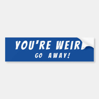 subtle political message bumper sticker or magnate