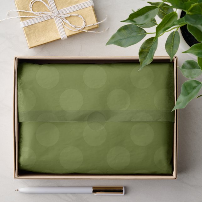 Subtle Polka Dot Geometric Pattern Tissue Paper (Gift)