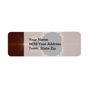 Subtle Power Fractal Return Address Label