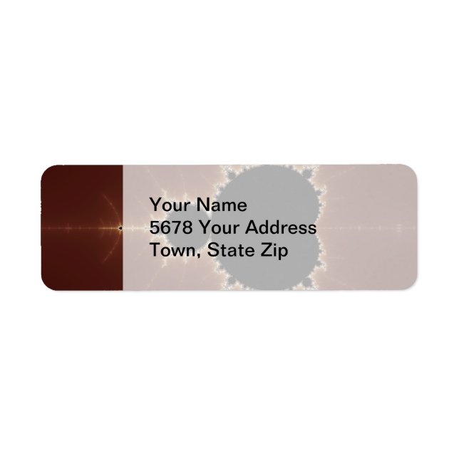 Subtle Power Fractal Return Address Label (Front)