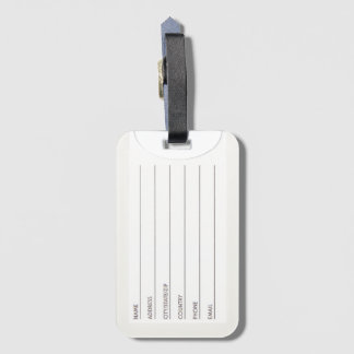 Subtle pride luggage tag