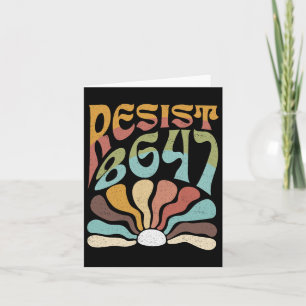 Subtle Resist 8647 Trump Resist Trump Protest Boho Card