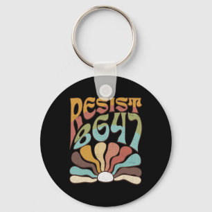 Subtle Resist 8647 Trump Resist Trump Protest Boho Key Ring