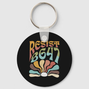 Subtle Resist 8647 Trump Resist Trump Protest Boho Key Ring