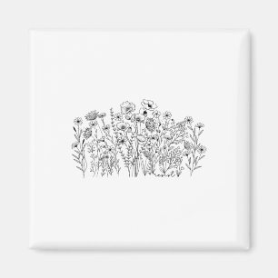 Subtle Resist Floral Botanical Protest Liberal Res Magnet