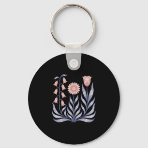 Subtle Resist Trump Foxglove Daisy Tulip Flower 4t Key Ring