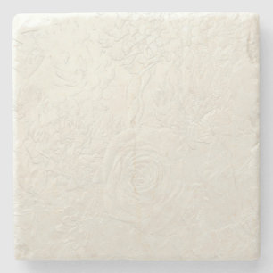Subtle Roses Stone Coaster