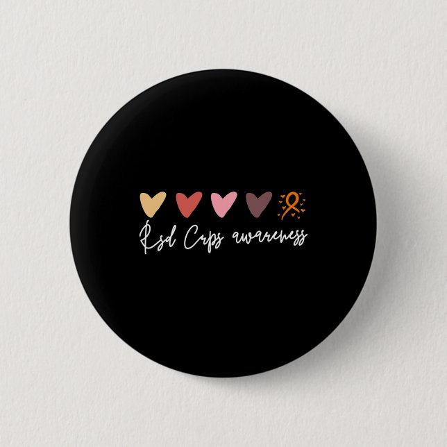 Subtle Rsd Crps Awareness  6 Cm Round Badge (Front)