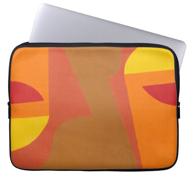 Subtle Sunset Design Laptop Sleeve (Front)