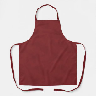Subtle Textured Earthy Red Apron