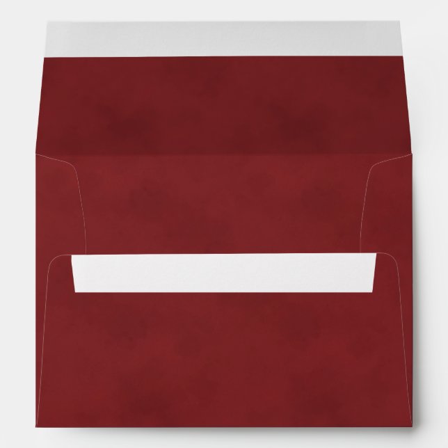 Subtle Textured Earthy Red Envelope (Back (Bottom))