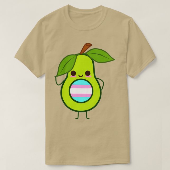 Subtle Transgender Avocado transgender avocado tra T-Shirt (Design Front)