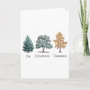 Subtle Tree Anti Trump Shirt Fir Dogwood Tamarack Card