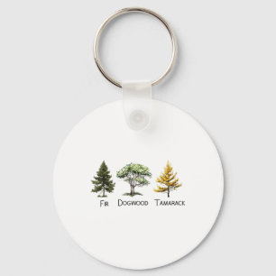 Subtle Tree Anti Trump Shirt Fir Dogwood Tamarack Key Ring