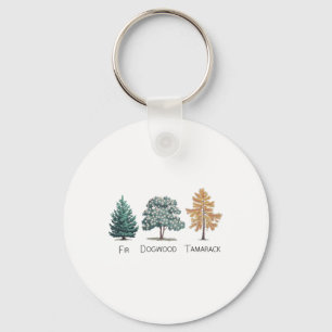 Subtle Tree Anti Trump Shirt Fir Dogwood Tamarack  Key Ring