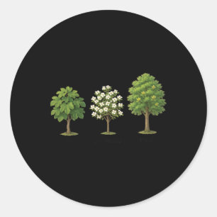 Subtle Tree Anti Trump Shirt Tree Figs Dogwood Tul Classic Round Sticker