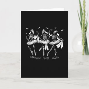 Subtle Trump Halloween Skeleton Fashionable Deadly Card