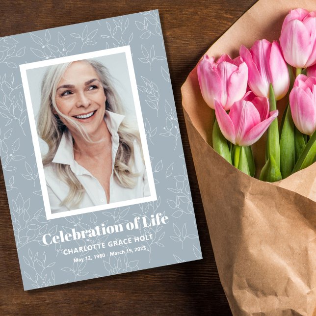 Subtle Vines Photo Memorial Program (Creator Uploaded)