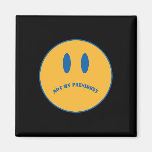 Subtle Vintage Sad Face Anti Trump Magnet